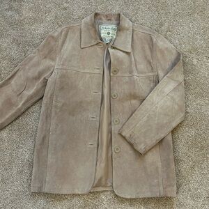 Vintage St John’s Bay Genuine Leather Suede Coat